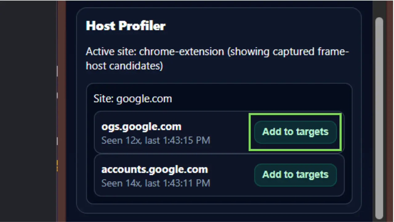 Hosts Profiler